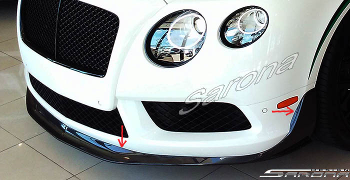 Custom Bentley GT  Coupe Front Add-on Lip (2016 - 2017) - $980.00 (Part #BT-015-FA)
